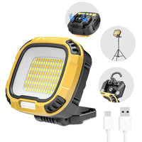 1 x RAW Customer Returns Smiling Shark Work Light, 4000 Lumen LED Workshop Lamp Rechargeable Magnetic Waterproof Lamp 14 Light Modes Car Repair Garage Workshop, Work Light LED Repair Garage Hand Lamp - RRP €39.99