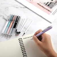 3 x Brand New Thinp Pack of 6 gel pens, retractable gel pens, aesthetic gel pens, quick-drying ink gel pen, 0.5 mm fine tip ballpoint pen with 6 refills, gel pens for school, office, home - RRP €50.4