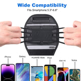 1 x RAW Customer Returns Sports armband mobile phone with headphone bag, 360 rotating mobile phone case sport for iPhone 14 Pro Max 13 Pro 12 11 Samsung Galaxy S23 S22 S21 S20 running armband jogging arm bag for 5.3-6.8 smartphone - RRP €15.11