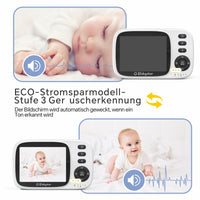 1 x RAW Customer Returns Babystar Babyphone with Camera, 3.2 Inch Video, Night Vision, Temperature Monitoring, Two-Way VOX Module, Rechargeable 2100mAh, 2.4GHz Baby Monitor, Ideal for Parents, - RRP €59.99