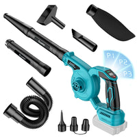 1 x RAW Customer Returns Ecarke Cordless Leaf Blower Vacuum Cleaner for Makita 18V Battery, 360W Cordless Leaf Vacuum with Dust Bag, Leaf Blowing and Vacuuming 2-in-1 Function for Lawn Care Without Battery and Charger  - RRP €57.47