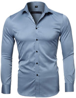 1 x RAW Customer Returns INFLATION Men s Elastic Shirt, Long Sleeve, Slim Fit, Casual Formal Both Available, Multiple Colors to Choose From - RRP €28.99