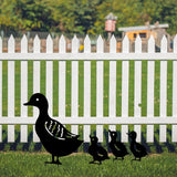 1 x RAW Customer Returns DYBOHF Garden Decorations, Retro Wrought Iron Ornaments, Realistic Duck Animals for Lawn, Pathway, Sidewalks, Garden Decoration 4 pcs Black, Duck  - RRP €14.98