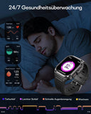 1 x RAW Customer Returns LAGENIO Smartwatch Men with Telephone Function, 2.1 HD Smart Watch, 26 Day Battery Life IP68 Waterproof Fitness Watch Men, 100 Sports Modes Fitness Tracker with Heart Rate Monitor SpO2 Sleep Monitor - RRP €35.29