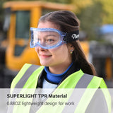 1 x RAW Customer Returns SAFEYEAR Laboratory Safety Goggles Protective Glasses Adjustable Strap with Polycarbonate Lenses Impact Protection Welding Work Graduates Work, CE certified - RRP €17.99