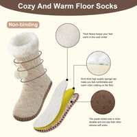 1 x Brand New Women s Men s Slipper Socks, Winter Non-Slip Slipper Socks, Cozy and Warm Slipper Socks, Warm Household Socks, Warm Pilou Socks, Christmas Socks - RRP €16.28