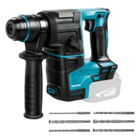 1 x RAW Customer Returns Professional cordless combi hammer 18V system cordless hammer drill for Makita BL series without batteries and charger  - RRP €99.82