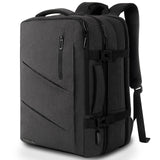 1 x RAW Customer Returns KINGSLONG Hand Luggage Backpack 20-35L, Super Large Expandable Travel Backpack Airplane, Business Laptop Backpack for 17 Inch Men Women, Flight Approved Backpack Anti-Theft, Black - RRP €62.41