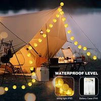 1 x RAW Customer Returns Auting LED lantern fairy lights for indoors, 20 LEDs 6M lanterns weatherproof with timer, warm white fairy lights for indoors, 2 modes lantern fairy lights battery for garden, balcony, party - RRP €15.95