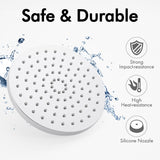 1 x RAW Customer Returns KES Rain Shower Head Rain Shower Head with Anti-Limescale Nozzles Shower Head Rain Shower Round Built-in Shower Heads Bathroom Overhead Shower Large Overhead Shower 8 Inch Polished Chrome J201S8-CH - RRP €30.34