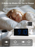 1 x RAW Customer Returns Mesqool Extra Loud Alarm Clock with Bed Shaker, Vibrating Alarm Clock for Heavy Sleepers, Hearing Impaired Deaf Teens, Dual Alarm Clock, Large Display, USB Charger, Dimmer, Snooze - RRP €23.89