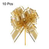 1 x Brand New sourcing map 10pcs gift bow 17cm gift ribbon matt bow giant pull bow for packaging bags candy bags car for crafting decorating Christmas Valentine s Day, champagne gold - RRP €15.44