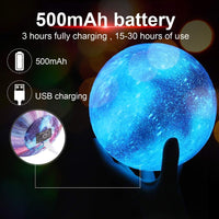 1 x RAW Customer Returns BAKTH 15cm Moon Lamp Night Lamp 3D Moonlight, 16 Color LED RGB Starry Sky Moon Lamp Night Light Bedroom Decor Moon Light USB Charging Mood Light for Baby Children Birthday Lover - RRP €20.4