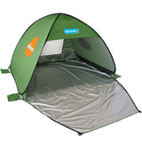 1 x RAW Customer Returns NARMAY - Camping Tent Pop-up Beach Tent Portable Sun Shelter, Green - RRP €49.58