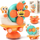 1 x RAW Customer Returns VORENUS high chair suction cup toy for babies from 6 months, motor skills Montessori toy from 1 year, sensory baby suction cup toy, gift 1 year girls boys 7 8 9 10 11 12 months - RRP €11.99