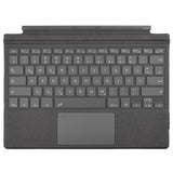 1 x RAW Customer Returns Rii Surface Keyboard for Surface Pro 7 Plus Pro 7 Pro 6 Pro 5 Pro 4 Pro 3, Bluetooth 5.2 Keyboard with Touchpad and 7-Color Backlight - Gray QWERTZ, German Layout  - RRP €60.49