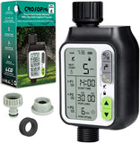 1 x RAW Customer Returns CROSOFMI Garden Sprinkler Programmer Computer Control Unit Irrigation Timer Automatic Battery Manual Control Waterproof Rain Sensor and 3 Separate Irrigation Programs - RRP €32.45