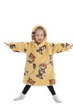 1 x RAW Customer Returns JULGIRL Kids Hoodie Oversized Animal Sherpa Fleece Wearable for Teens Super Soft Warm Cute Flannel Novelty Sweatshirt with Pockets Kids Girls Boys 6-13 Years - RRP €19.15