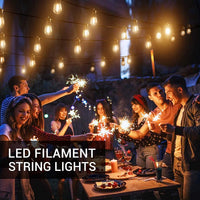 1 x RAW Customer Returns 31M outdoor fairy lights, GlobaLink IP65 waterproof shatter-proof fairy lights bulbs expandable with 30 2 S14 LED bulbs, outdoor fairy lights for garden party balcony yard decoration, warm white - RRP €65.95