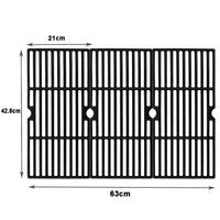 1 x RAW Customer Returns GFTIME Cast Iron Grills, 43 x 21 cm, for CharBroil Gas2Coal 330, Charbroil Advantage Series, Barbecook Siesta 310, Landmann Triton 3 4, Profi Cook PC-GG 1058 1059, 3 replacement pieces - RRP €71.39