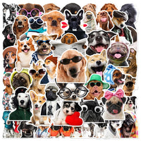 1 x RAW Customer Returns Dogs 50 Pack Dog Stickers, Waterproof Vinyl Stickers for Cars, Motorcycles, Laptops, Bicycles, Skateboards, Snowboards, Luggage, MacBook, iPad and More, Easy to Apply and Peel - RRP €20.4