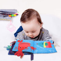 7 x Brand New Halinuia Baby Cloth Book Early Learning 0-3-6 Months Cloth Book Toy Hanging Set Soft Crinkle Suitable for 8-9 Months Baby - RRP €134.4