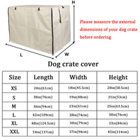 1 x RAW Customer Returns Sensong Dog Cage Cover for Wire Cages 109x74x76cm Covers Dog Cages Dog Box Cover Windproof Durable Beige for Dog Kennels Dog Cage Accessories Indoor Outdoor Home - RRP €32.17