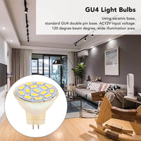 1 x RAW Customer Returns MR11 GU4 LED Bulbs, 6 Pack 12V 3W Halogen Replacement 15 LED Energy Saving Light Bulb for Landscape, Accent, Track Lights and Christmas Tree Fiber Optic Warm Light - RRP €20.4