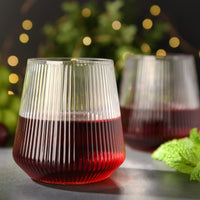 1 x RAW Customer Returns hotder Tritan plastic wine glasses 355 ml, water glasses drinking glasses juice glasses set of 4, dishwasher safe, perfect for home, camping, party, BPA-free vertical design - RRP €19.99