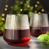 1 x RAW Customer Returns hotder Tritan plastic wine glasses 355 ml, water glasses drinking glasses juice glasses set of 4, dishwasher safe, perfect for home, camping, party, BPA-free vertical design - RRP €19.99