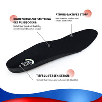 1 x RAW Customer Returns Insoles work shoes - Gel Work insole for work shoes - Insoles for plantar fasciitis, foot pain - Shoe insoles work shoes black -M - RRP €25.2