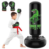 1 x RAW Customer Returns JUOIFIP Upgrade Punching Bag Kids with Handles, 63 Tall Sports Kids Teens Inflatable Punching Bag Standing, Gifts for Boys Girls Ages 5-12 for Practicing Karate, Taekwondo, MMA - RRP €33.77