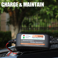 1 x RAW Customer Returns MOTOPOWER MP00206A 12V 1.5Amp Fully Automatic Battery Charger Maintainer for Cars, Motorcycles, ATVs, RVs, Powersports, Boats and More. Smart, Compact and Eco-Friendly - RRP €27.54