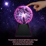 1 x RAW Customer Returns DAXGD 12cm Magic Plasma Ball, Touch Sensitive and Sound Plasma Ball Lamp, 5 Ionic Sphere for Decoration Kids Gift - RRP €26.7