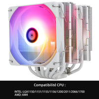 1 x RAW Customer Returns Thermalright Peerless Assassin 120 White ARGB CPU Air Cooler, 6 Heatpipes, Two 120mm TL-C12W-S PWM Fans, Aluminum Heatsink Cover, AGHP, for AMD AM4 AM5 Intel LGA 1700 1150 1151 1200 2011 - RRP €58.02