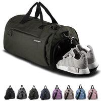 1 x RAW Customer Returns Fitgriff sports bag travel bag for men and women - with shoe compartment wet compartment - bag for sports, fitness travel - training bag, gym bag Army Green, S  - RRP €38.52