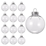 1 x RAW Customer Returns 15 Transparent Openable Christmas Baubles, Christmas Spheres to Fill Reusable and Durable Plastic Customizable Decoration Christmas Tree Balls, DIY Decorations, Weddings. - RRP €14.87