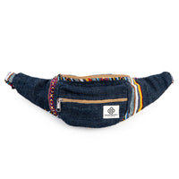 1 x RAW Customer Returns Freakmandu Unisex Hemp Belt Bag - Fanny Packs, Hip Belt Bag to Carry Around, Boho Hippie Style, Handmade Hip Bags for Hiking, Running, Jogging, Men and Women, Azure Blue - RRP €30.47