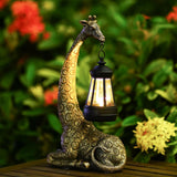 1 x RAW Customer Returns Yeomoo Giraffe Garden Decoration with Solar Lamp - Giraffe Garden Figures Decoration for Outdoors with Weatherproof LED Solar Lantern for Balcony Garden Decoration Gifts for Women Men Mom Birthday Gift Copper - RRP €39.99