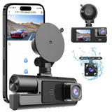 1 x RAW Customer Returns MOMOTOU 1080P Car Dash Cam 3 Channel Front Rear and Inside with WiFi DVR Parking Monitoring Motion Detection G-Sensor Loop Recording Super Night Vision App Control Viewing Angle 170 120 140  - RRP €51.25