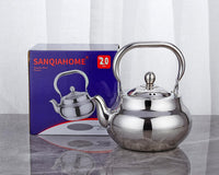 1 x RAW Customer Returns SANQIAHOME 2000ml stainless steel teapot with strainer insert, with tea strainer handle, induction suitable thickened - RRP €28.24