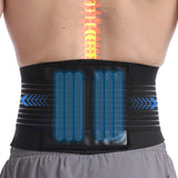 1 x RAW Customer Returns Paskyee Lower Back Support Belt for Men and Women with 6 Bars - Back Brace for Scoliosis Sciatica Pain Relief - RRP €20.03