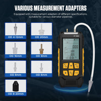 1 x RAW Customer Returns PT520 Digital Manometer Air Pressure Gauge -100-200 KPa 0.01 Resolution Air Pressure 11 Units Differential Dual-Port HVAC Digital Manometer Gas Pressure Tester with Backlit LCD Display - RRP €75.0