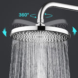 1 x RAW Customer Returns Drenky shower head rain shower water-saving rain shower head 220mm Built-in booster and water saving system 330 silicone water outlet holes 360 adjustable with swivel ball chrome - RRP €22.18