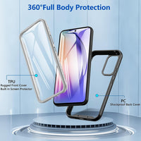 1 x RAW Customer Returns For Samsung A54 Case, Mobile Phone Case Samsung Galaxy A54, 360 All-Round Protection Military Protection All-Round Protection Shockproof Robust Bumper Case with Built-in Screen Protector Samsung A54 Protective Case  - RRP €17.99