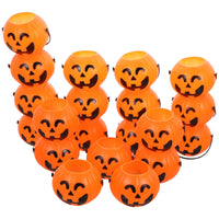 3 x Brand New Beavorty Pumpkin Bucket Halloween Pumpkin Trick Treat Bucket 20 Orange Halloween Candy Buckets with Handle for Supplies - RRP €66.87