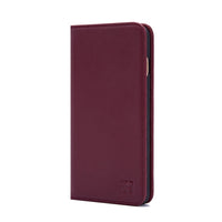 1 x RAW Customer Returns 32nd Classic Series - Leather Case Cover for Apple iPhone 6 6S, Genuine Leather Case Design Made with Card Slot, Magnetic and Stand - Burgundy - RRP €21.99