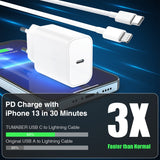 1 x RAW Customer Returns Fast iPhone Charger Certified Apple MFi 20W Fast Charger USB C for iPhone with 2m USB Cable for Apple iPhone 13 13 Mini 13 Pro 13 Pro Max 12 12 Mini 12 Pro 12 Pro Max 11 11 Pro 11 Pro Max - RRP €26.4