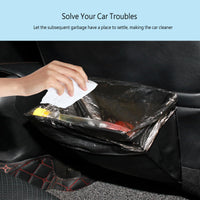 1 x Brand New Magnetic Car Trash can Trunk bag Car Trash can High quality PU leather Waterproof Multifunctional for the car back seat, multi-purpose hanging car garbage bags, black with garbage bags  - RRP €20.4