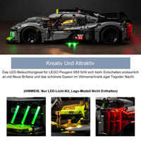 1 x RAW Customer Returns Led Light Set for Lego 42156 Technic Peugeot 9X8 24H Le Mans Hybrid Hypercar Not a Lego Model , Update Version Decoration Lighting Set for Lego Le Mans Hybrid Hypercar Creative Toys - RRP €29.98